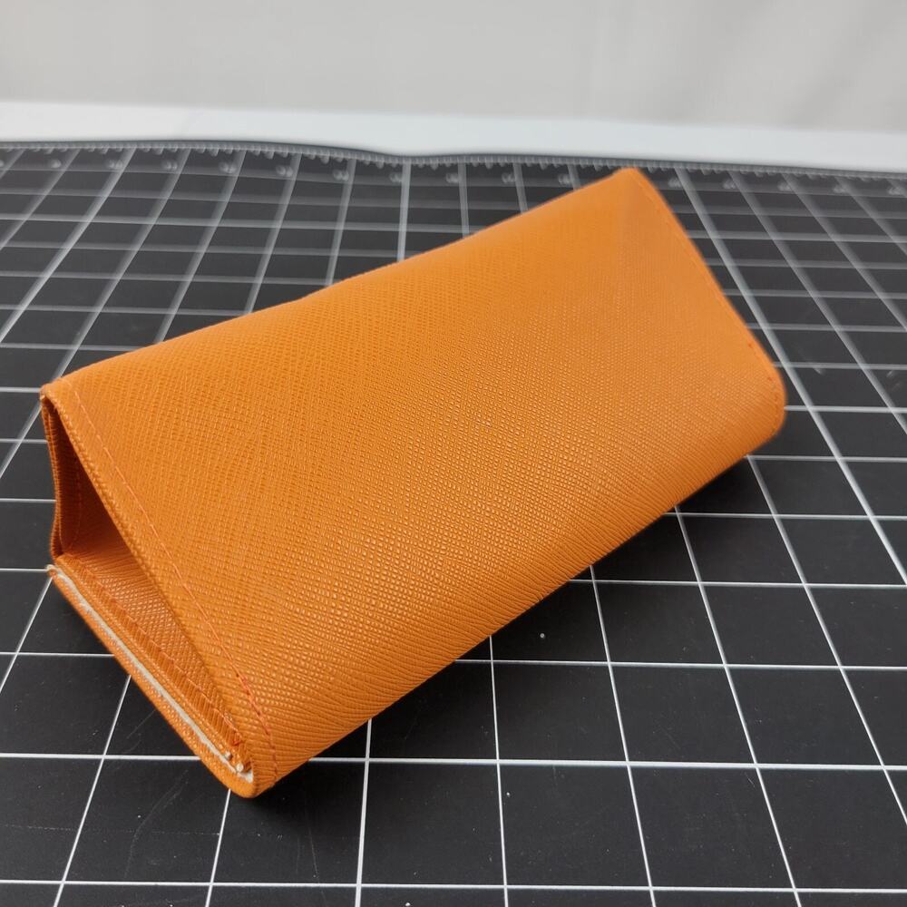 TORY BURCH ORANGE AUTHENTIC SUNGLASSES EYEGLASSES CASE - Picture 6 of 13